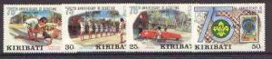 Kiribati 1982 75th Anniversary of Scouting set of 4 vals,...