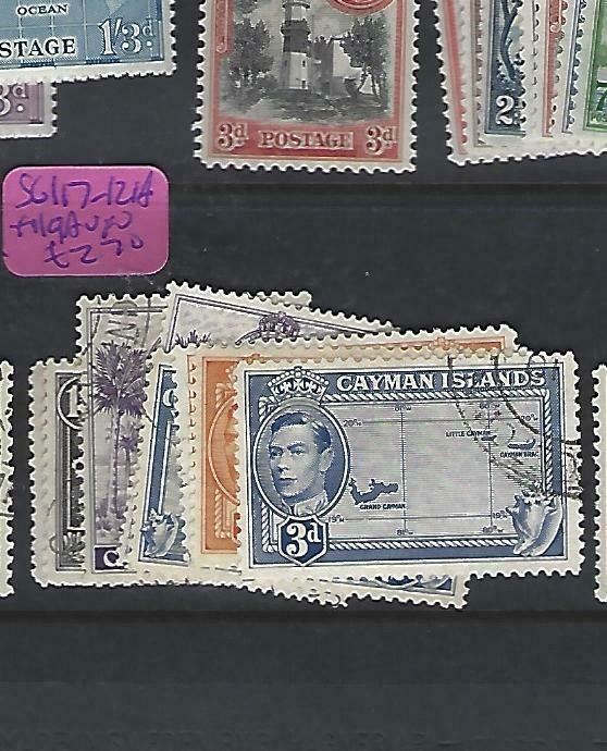 CAYMAN ISLANDS  (P1909B)  KGVI   1D-3D  SG 117-121A, 119A   VFU