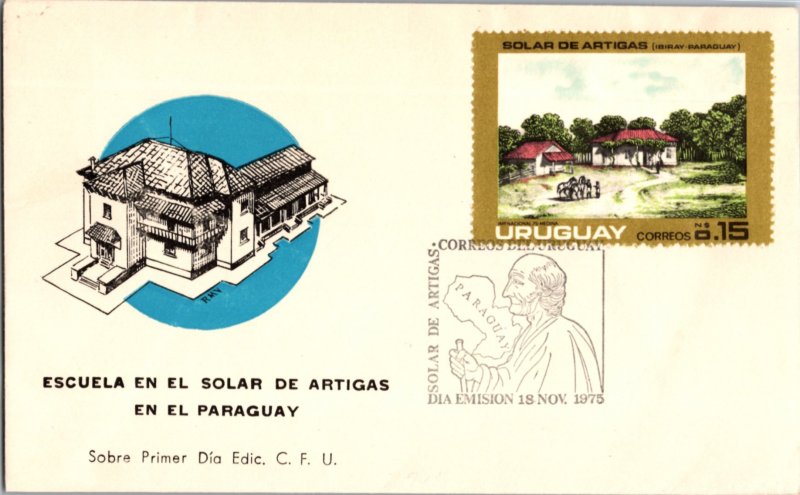 Uruguay, Worldwide First Day Cover, Art