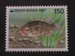 KOREA-1997-SC#1906-ST291- WILD PROTECTION -FISHES-MNH-VF LAST ONE-HARD TO FIND