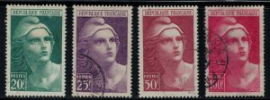 France 1945 SG932-935/Maury 730-733 Marianne High Values - Used