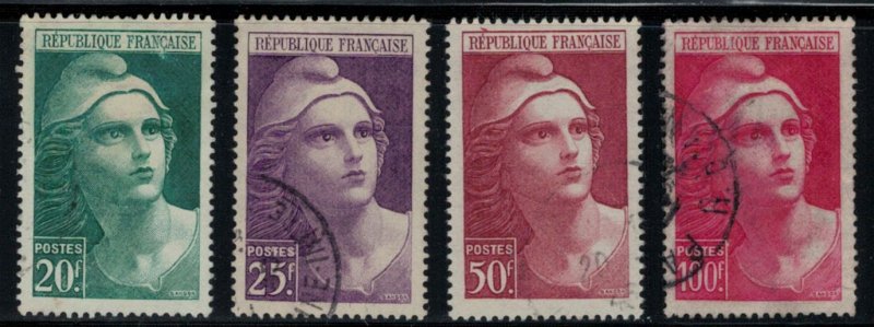 France 1945 SG932-935 Marianne High Values - Used