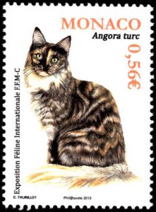 Monaco #2707, Complete Set, 2013, Cats, Never Hinged
