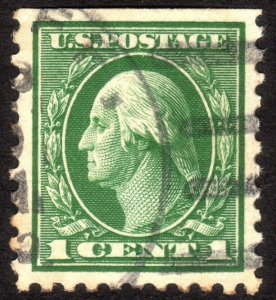 1914, US 1c, Washington, Used, Well centered, Sc 424