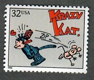3000e Comic Strips Classics:  Krazy Kat MNH single