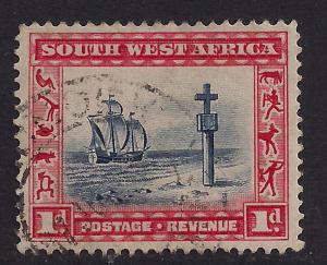 South West Africa 1931 1d Used Stamp CAPE CROSS SG 75 (107)