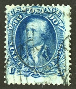 U.S. #72a USED WITH PSE CERT