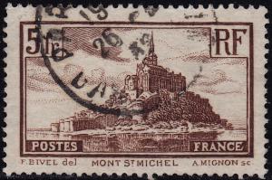 France - 1931 - Scott #250 - used - Mont-Saint-Michel