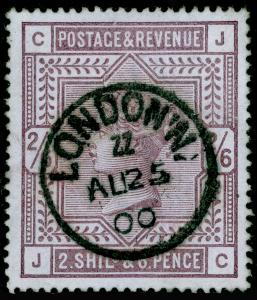 SG179, 2s 6d deep lilac, FINE USED, CDS. Cat £225. JC