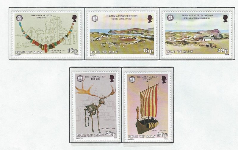 Isle of Man  MNH sc  301-305