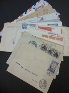 ETHIOPIA : Incredible holding of 18 covers from Scarce single frankings, Reg....