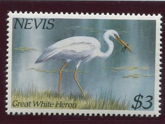 Nevis -Scott 406 -Birds Issue - 1985- MNH - Single $3.00 Stamp