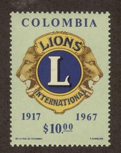 COLOMBIA SC# 770 VF MNH 1967