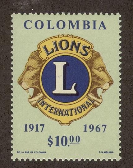 COLOMBIA SC# 770 VF MNH 1967