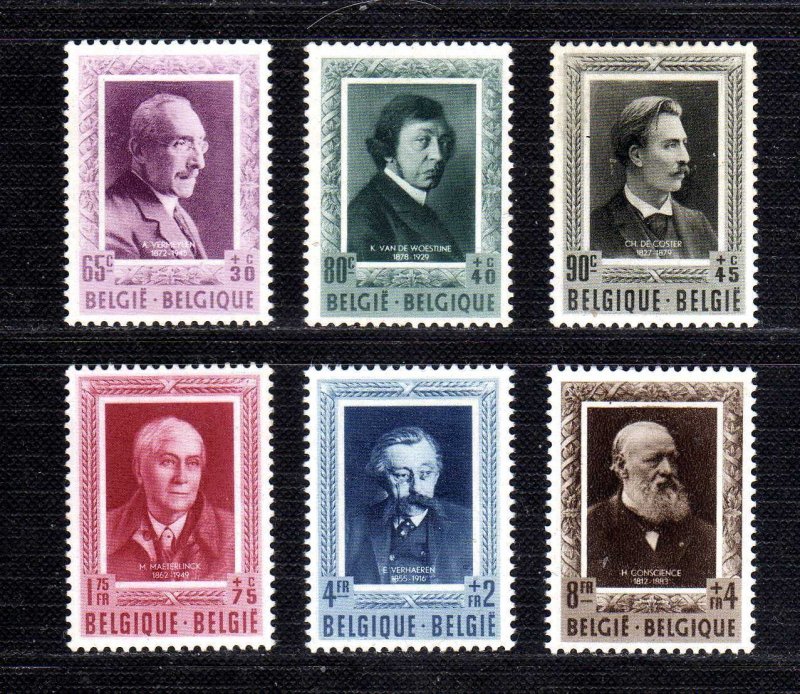 1952 - Belgica - Scott n  B 515 - B 520 - MNH - lujo -BE- 013