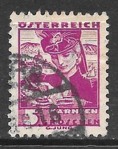 Austria 357: 5g Girl from Glantal, Carinthia, used, F-VF