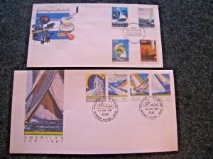 AUSTRALIA FDCs -  1981-1987  -  Yachting    (aus52)