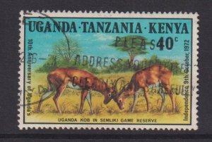 Kenya, Uganda, & Tanzania   #254   used  1972  Game reserve  40c