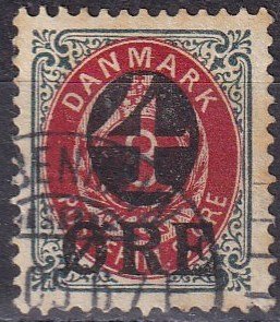 Denmark #55 F-VF Used  CV $4.00  (Z6292)