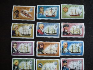 Stamps - Antigua - Scott# 241-257 - Mint Never Hinged Set of 17 Stamps