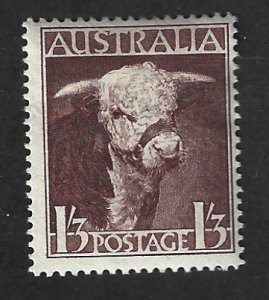 Australia Scott #211 Mint 1sh 3p Hereford Bull 2017 CV $2.25
