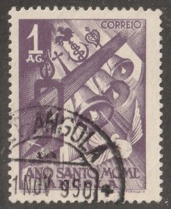 Angola, stamp,  Scott#331,  used,  hinged,  1, AG,