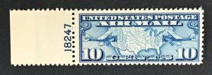US #C7 Mint VF-XF NH OG. Plate #18247 Single. Fresh color.   11807