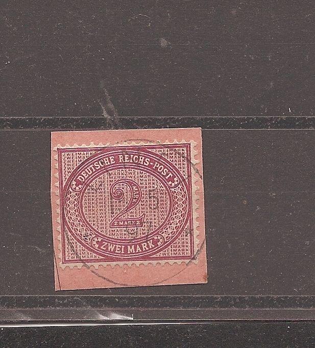 German East Africa 2M used Lindi on piece (dbs)