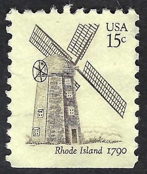 United States #1739 15¢ Rhode Island Windmill (1978). Used.