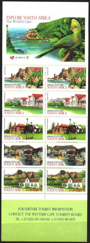 South Africa. 1998. MN 1159-63. Tourism, provinces of South Africa, ostriches...