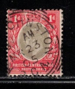 BRITISH CENTRAL AFRICA - Scott # 60 Used - KEVII