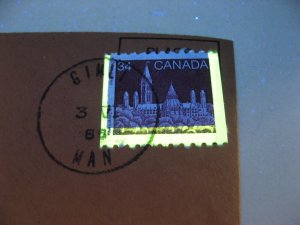 Canada Sc 952 34c Parliament 3 bar tag error G2aB on cover! Check it out! 