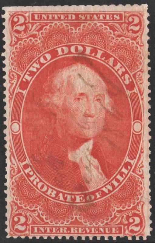 R83c $2.00 Revenue: Probate of Will (1862) Used*