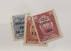 Stamps Ecuador Scott #RA67-9 h