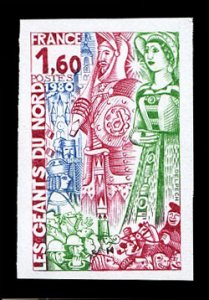 France, 1950-Present #1685 (YT 2076) Cat€12.50, 1980 Giants of the North Fe...