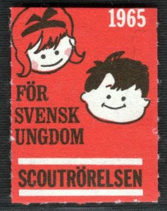 SCOUTS STAMP/LABEL Sweden *For Svensk Ungdom* 1965 Mint UMM MNH WHITE41