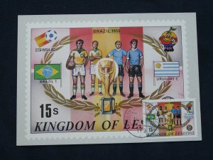 football world cup 1950 in Brazil maximum card Lesotho 1982