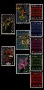 Suriname 427-40 MNH Flowers/Central bank SCV38.50