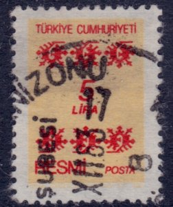 Turkey, 1981, Official Stamp, 5L, used**