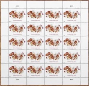 US Tulips Mint Sheet Of 20 Stamps. MNH 2022. Ships after 25 Mar 2022.