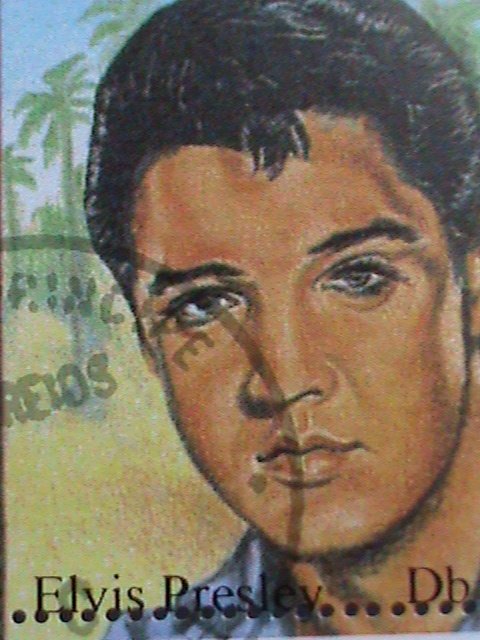 ST. THOMAS STAMP 60TH ANNIVERSARY BIRTH OF ELVIS PRESLEY CTO :SHEET VERY FINE