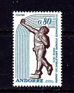 French Andorra 198 MNH 1970 Sports