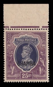 MOMEN: INDIA STATES CHAMBA SG # 107 1942-7 MINT OG NH £160++ LOT #69076*