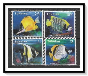 Tokelau #208-211 Reef Fish Set MNH