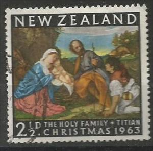 NEW ZEALAND, 1963, used 21/2c Holy Family. Scott 359