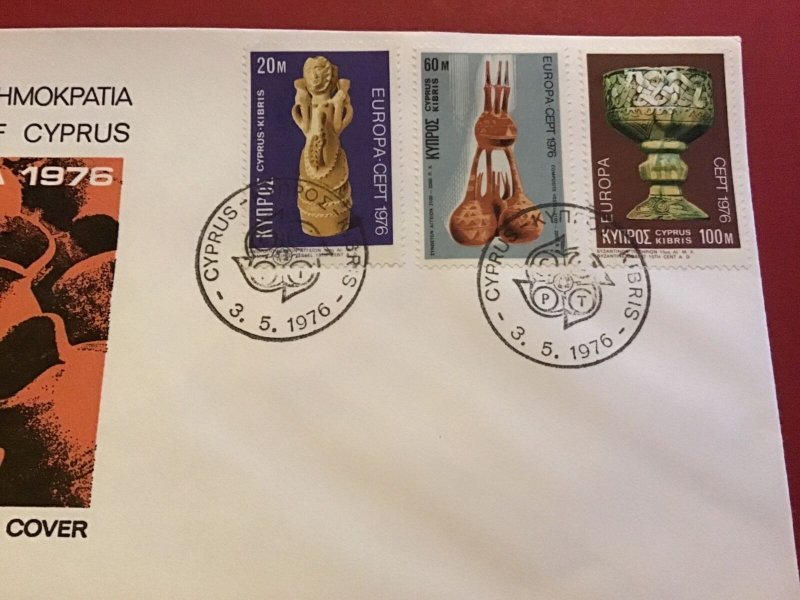 Cyprus First Day Cover Europa   1976 Stamp Cover R43015