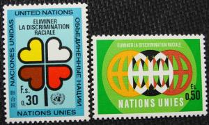 UN Geneva #19-20 MNH, 2 Singles, SCV $.45 L10