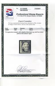  Scott 84 Jackson D-Grill MINT STAMP with PSE Cert (Stock 84-13)  ***RARE***