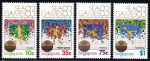 Singapore - 1983 12th South-East Asia Games Set MNH** SG 447-450