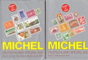 Michel 2001 Deutschland Spezial, Vol 1 & 2, used. Germany Specialized set.